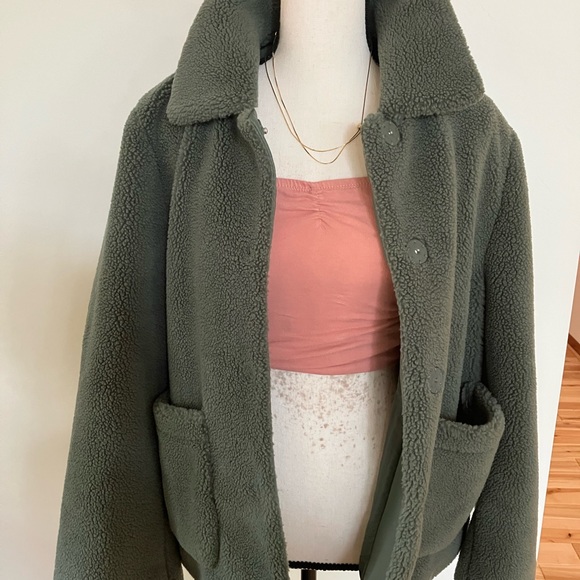NWT Rebecca Minkoff Teddy jacket,NWT sage - Picture 3 of 10